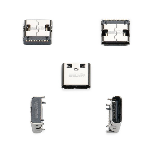 TYPE-C 16PIN 母座板上型L=7.35 5A 銅合金端子(一體式）---（UC.01.51-11-0020）_調(diào)整大小